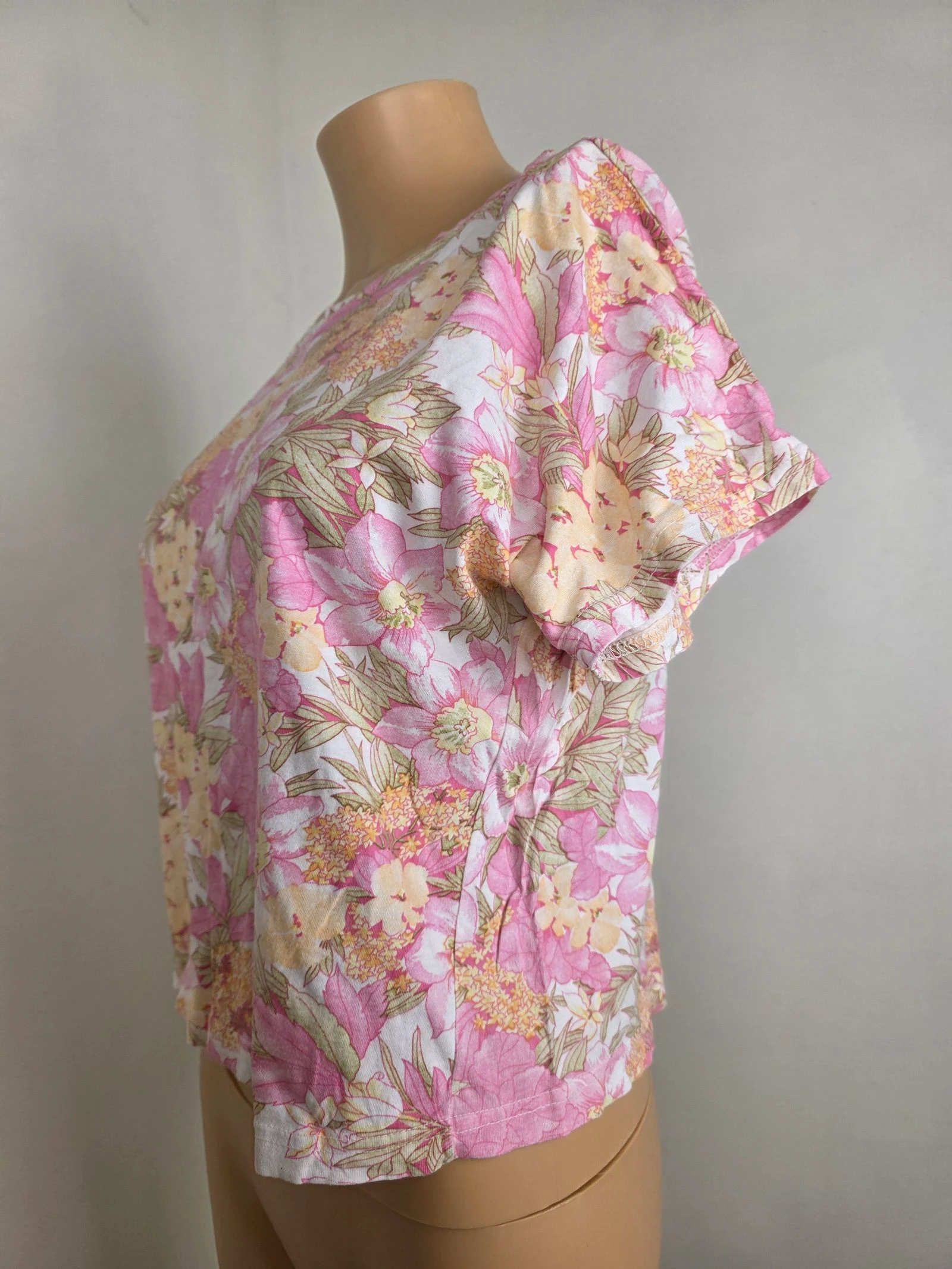 Boerentruit met bloemenpatroon van katoen 🍒vintage jaren 80🍒oversized pasvorm maat 38/40 – photo 3